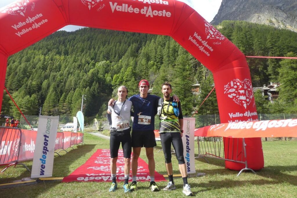 Il podio maschile del Valsavarenche Trail Sauvage