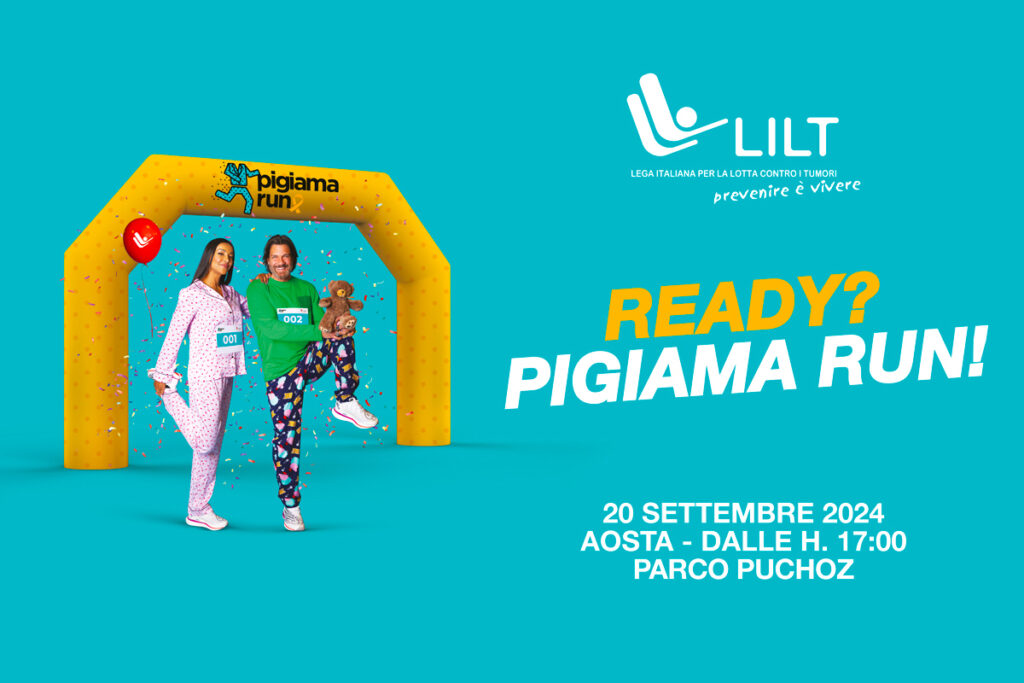 Pigiama Run: il 20 settembre ad Aosta la corsa in pigiama per sostenere i bambini malati di tumore e le loro famiglie