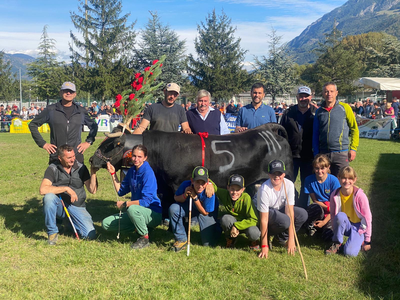 Braisaz di Gildo Bonin, reina di terzo peso a Gressan: la bovina porta il cognome della biathleta francese Justine Braisaz, protagonista dell’ultimo Campionato del Mondo a Nove Mesto