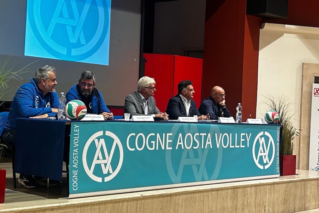 La presentazione del progetto tra Cogne Aosta Volley e Volley Academy Piacenza