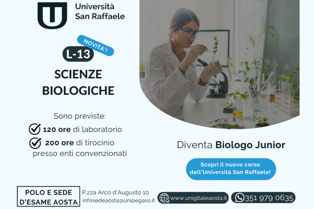 Scienze Biologiche: scopri la novità per l’anno accademico 2024/25 all’Università San Raffaele