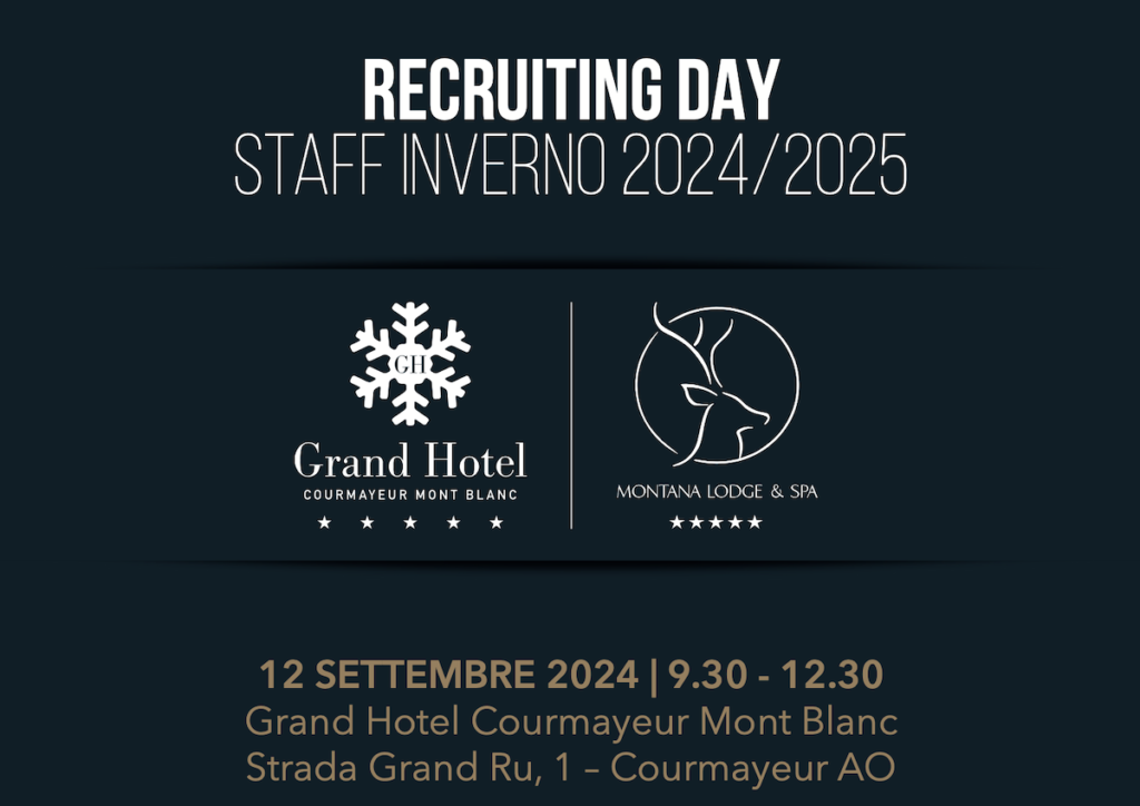 Il 12 settembre giornata di selezione personale per le due strutture 5 stelle del gruppo R Collection Hotels