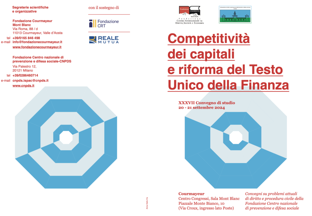 La finanza moderna al centro del dibattito a Courmayeur