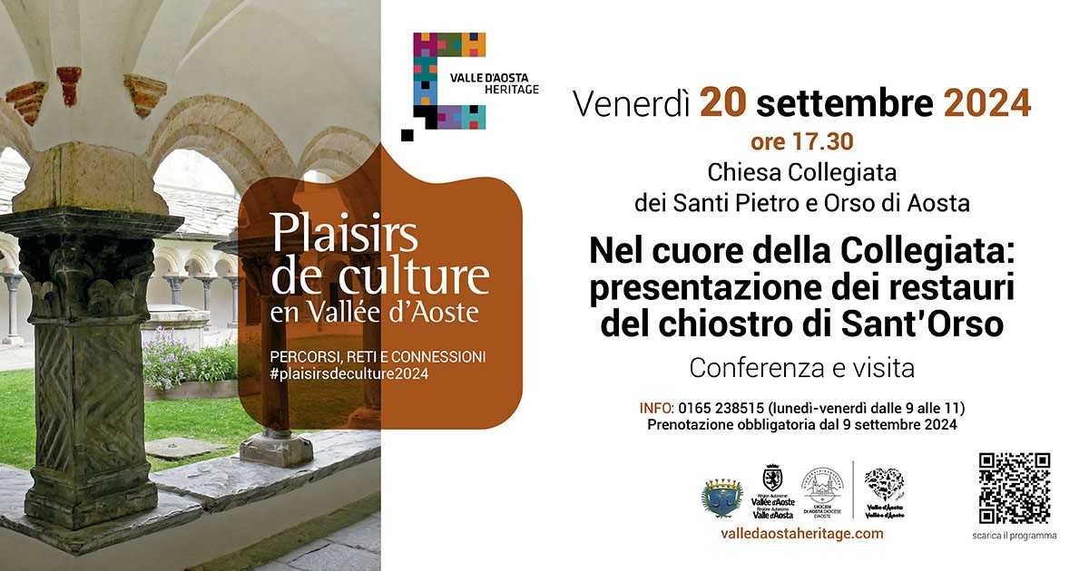 L'evento sul restauro del Chiostro di Sant’Orso