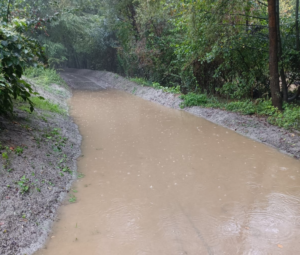 Per allagamenti chiusa la pista ciclabile a Saint-Marcel