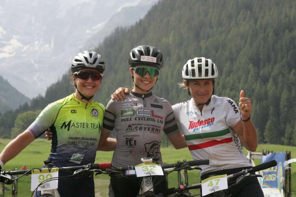 Il podio femminile della GranParadisoBike