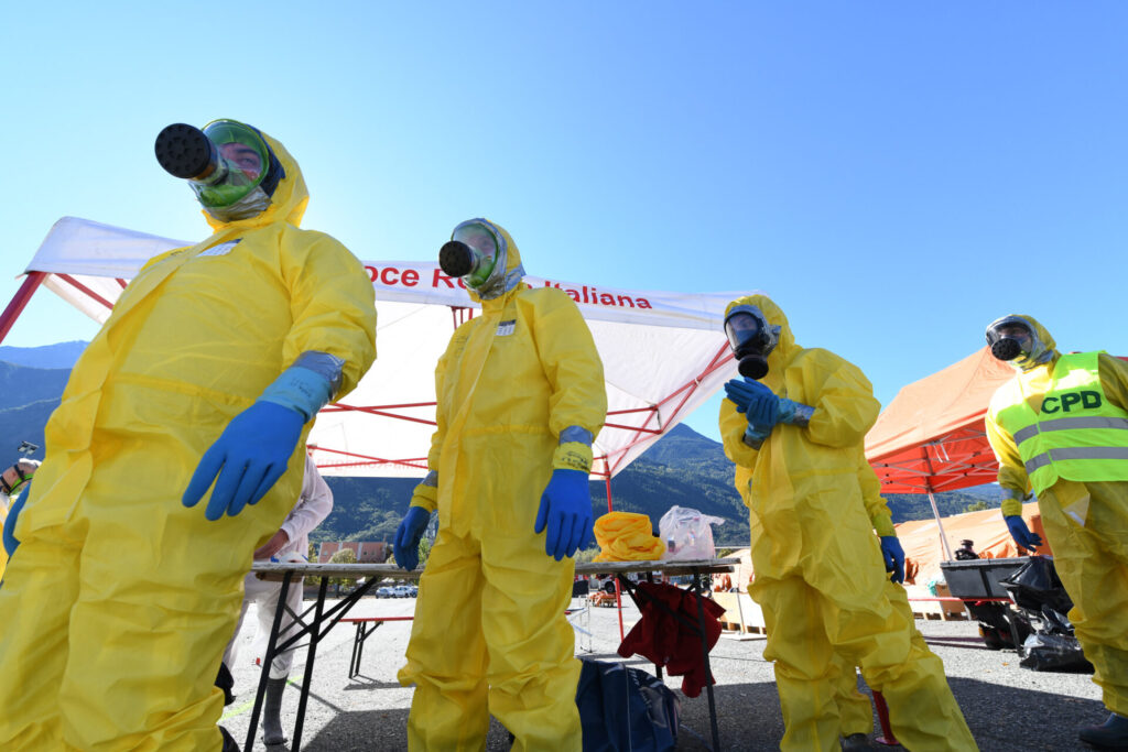 Protezione Civile in azione, prove di emergenza su incidente radiologico