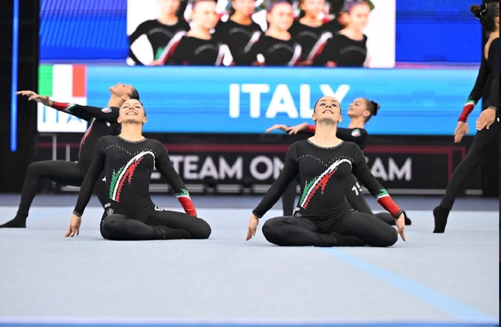 Liam Corsini e Alice Zunino brillano agli europei di TeamGym in Azerbaijan