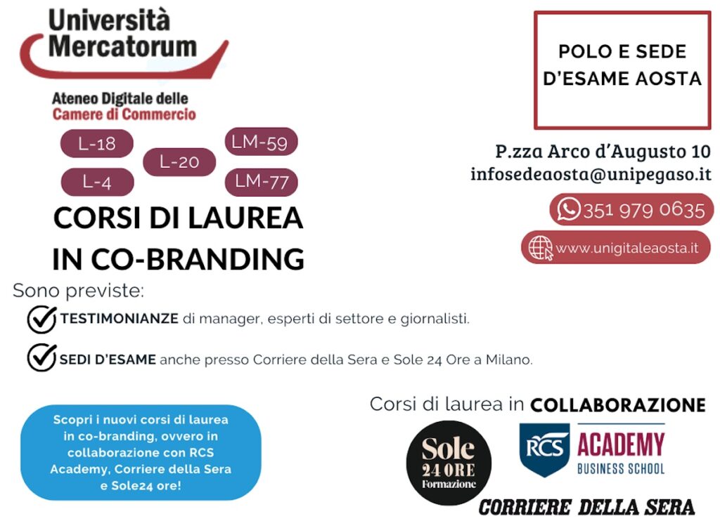 Corsi partnership di altissimo livello con l’Università Mercatorum