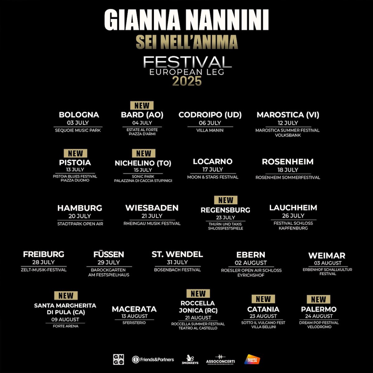 Gianna Nannini - Sei nell'anima tour