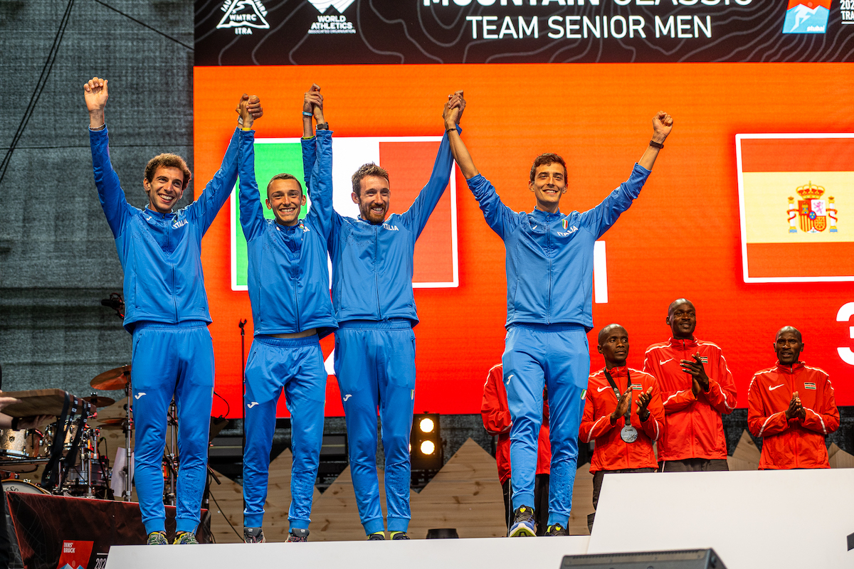 La Nazionale italiana di mountain and trail running a Innsbruck - Foto Marco Gulberti