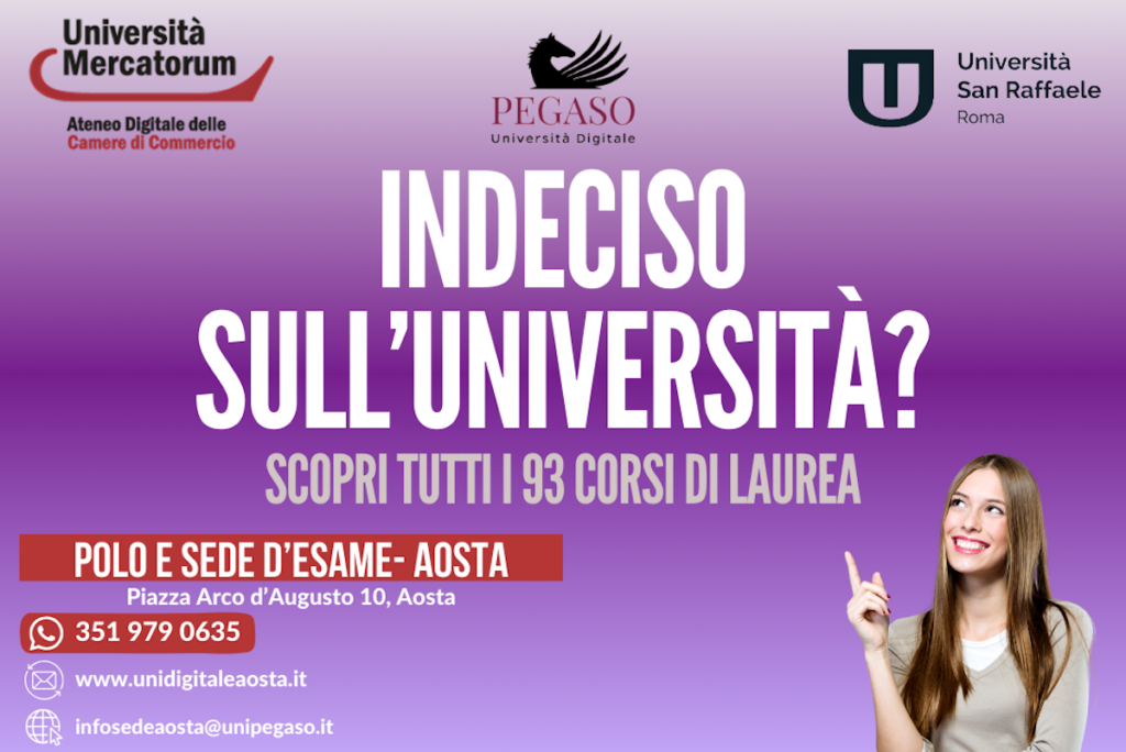 Indeciso sull’università? Scopri tutti i 93 corsi di laurea con Pegaso, Mercatorum e San Raffaele