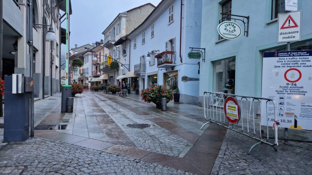 Via Chanoux Saint Vincent incrocio Via Aichino Foto Alice Dufour