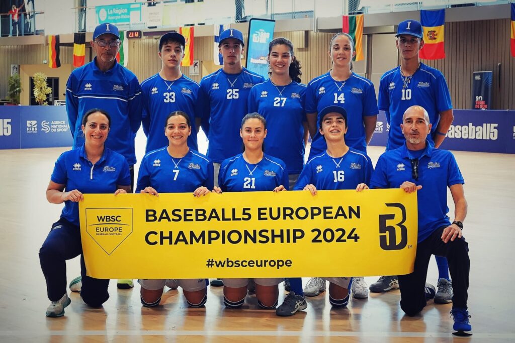 Quinto posto per l’Italia “valdostana” agli Europei Youth di Baseball5, Maurizio Balla miglior coach