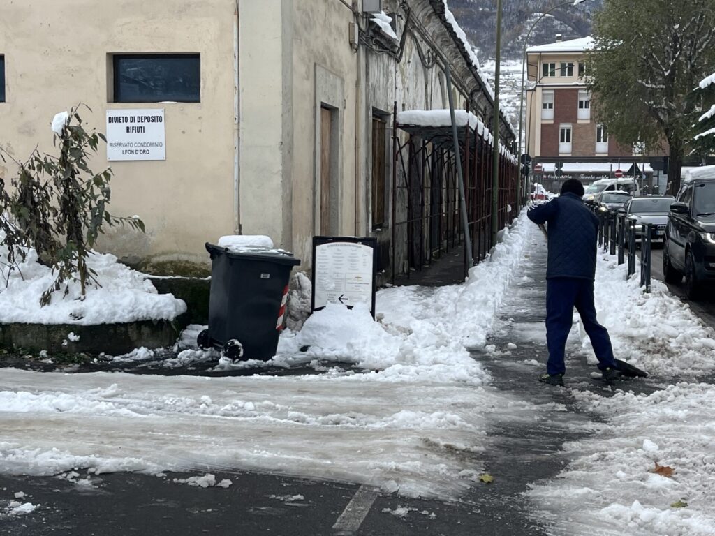 Ciclabile neve Aosta