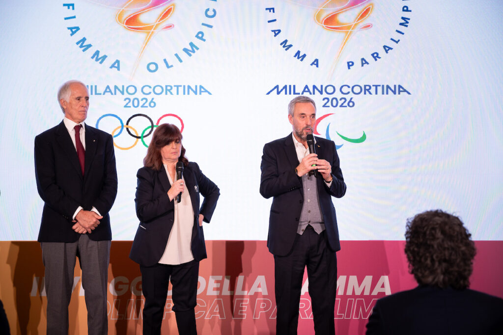 La presentazione delle Olimpiadi di Milano Cortina 2026