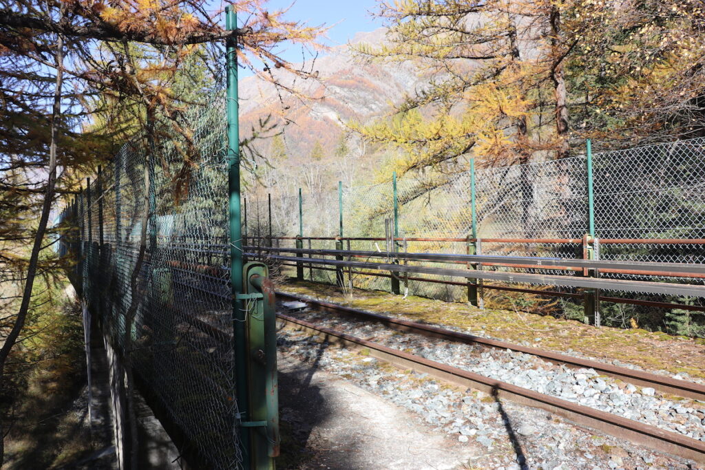 I binari del trenino di Cogne Foto Nicole Jocollé