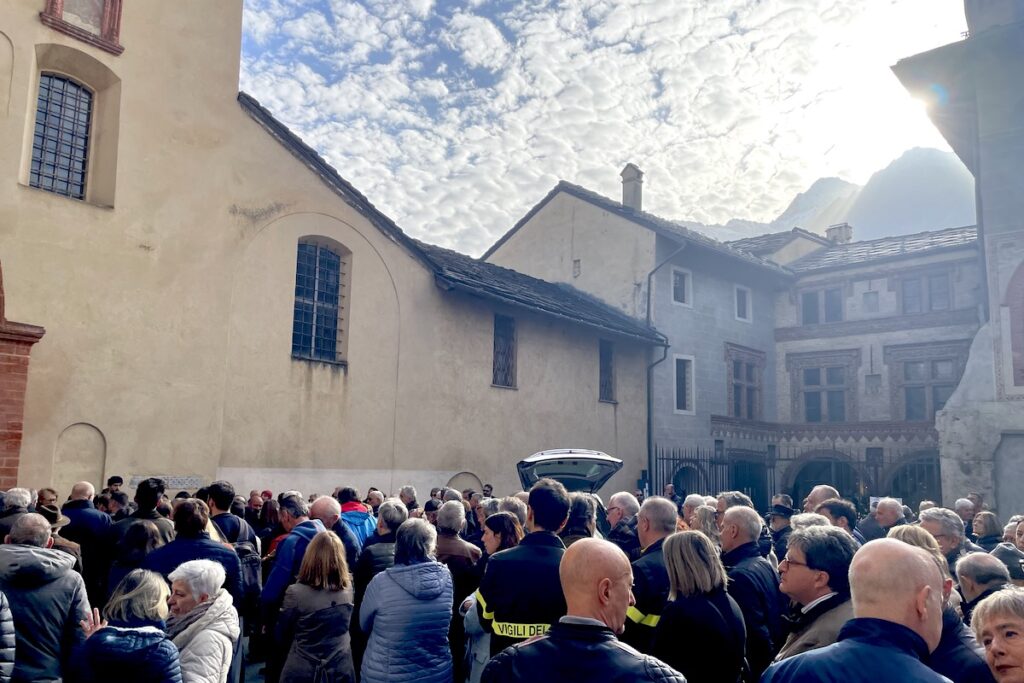 I funerali di Massimo Lévêque ad Aosta