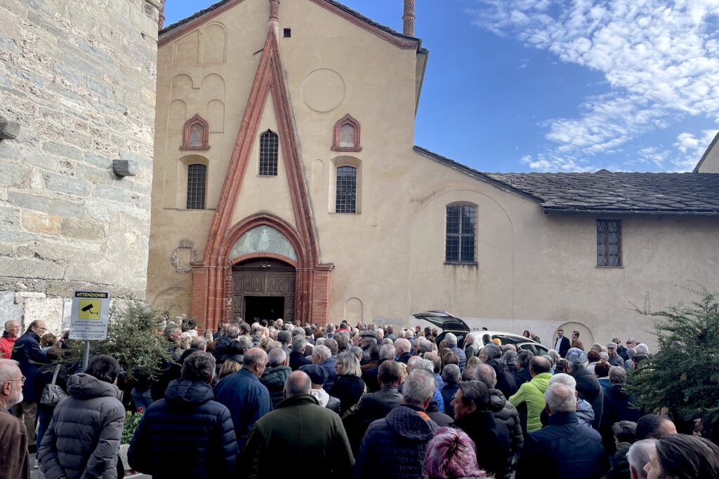 I funerali di Massimo Lévêque ad Aosta