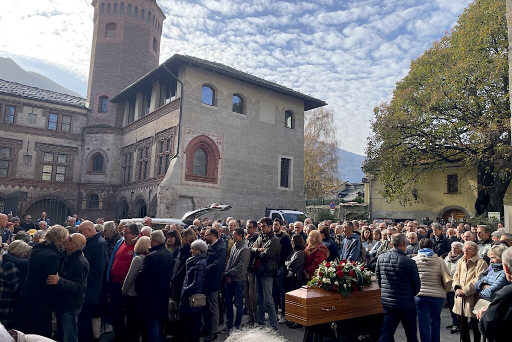 I funerali di Massimo Lévêque ad Aosta