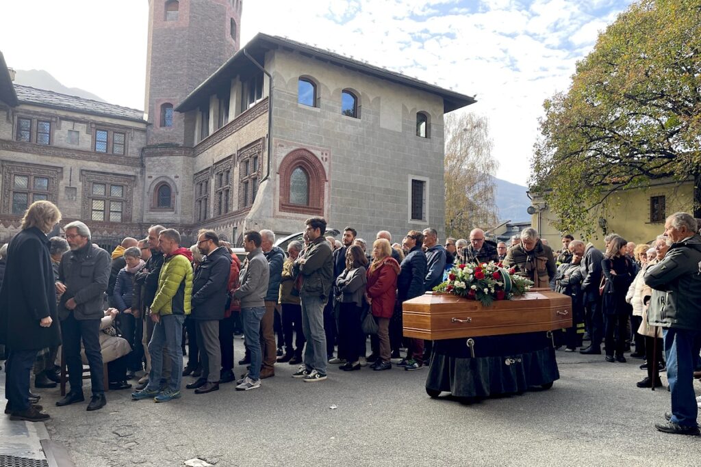 I funerali di Massimo Lévêque ad Aosta