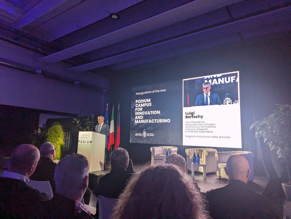 Inaugurazione Podium