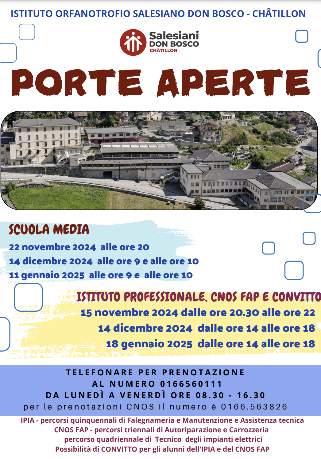 porte aperte all'Istituto salesiano