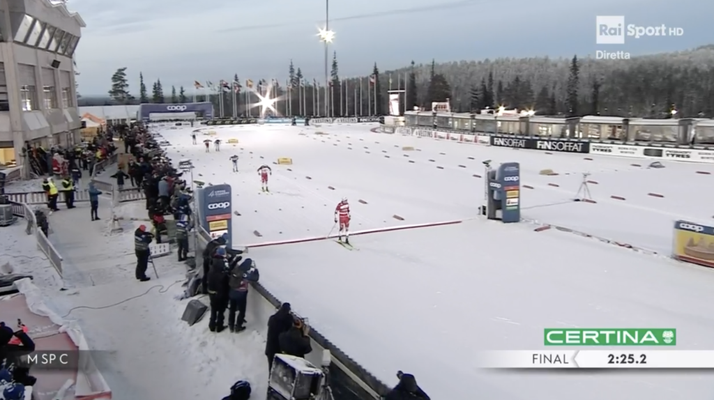 L'arrivo della Sprint 10 Km Ruka