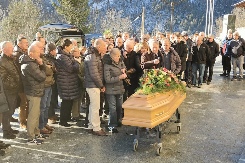 I funerali di Augusto Rollandin a Brusson