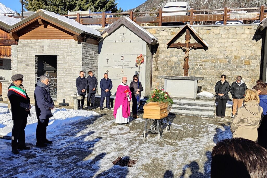 I funerali di Augusto Rollandin a Brusson