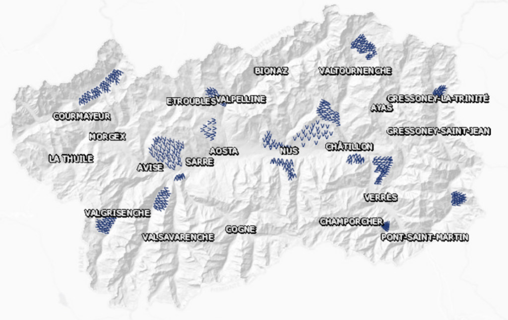 Le principali deformazioni gravitative profonde di versante in Valle d'Aosta