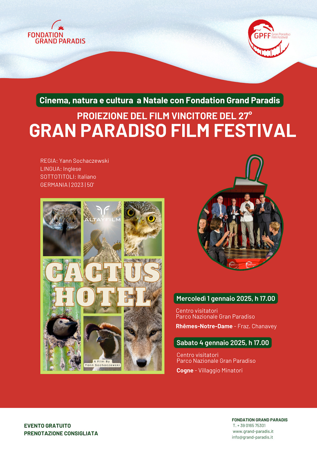 Proiezione Cactus Hotel - Gran paradiso Film Festival