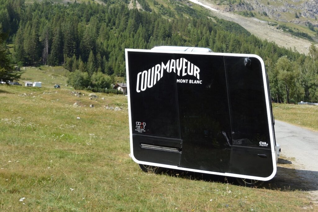 Uno dei "pod" di NExT - Ph Courmayeur Mont Blanc
