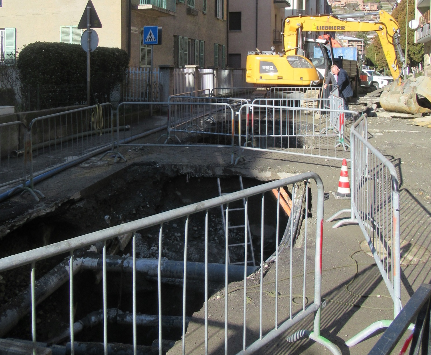 Via Monte Vodice nuova voragine