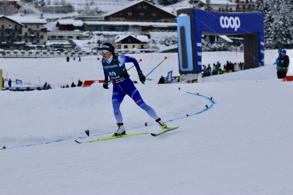 Martina Bellini Coppa del mondo di sci di fondo Cogne foto di Nicole Jocollé