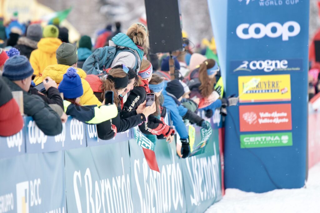 Coppa del mondo di sci di fondo Cogne pubblico