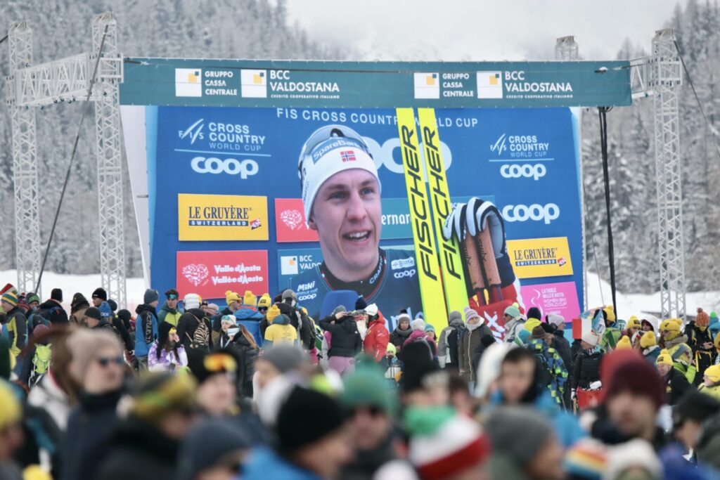 Coppa del mondo di sci di fondo Cogne pubblico