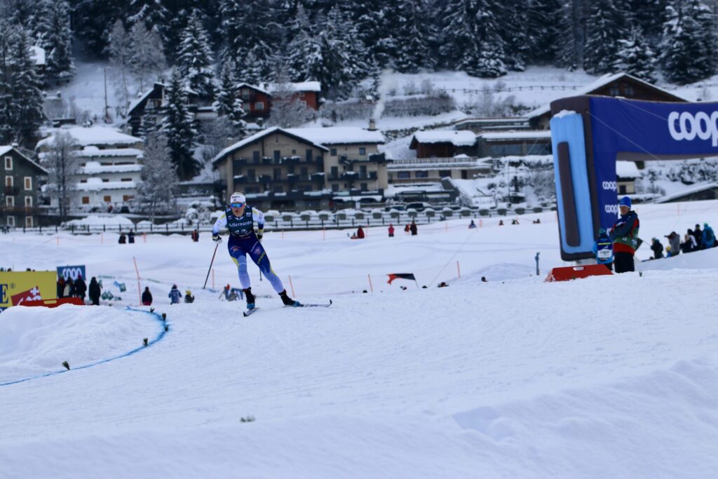 Dahlqvist Maja Coppa del mondo di sci di fondo Cogne foto di Nicole Jocollé