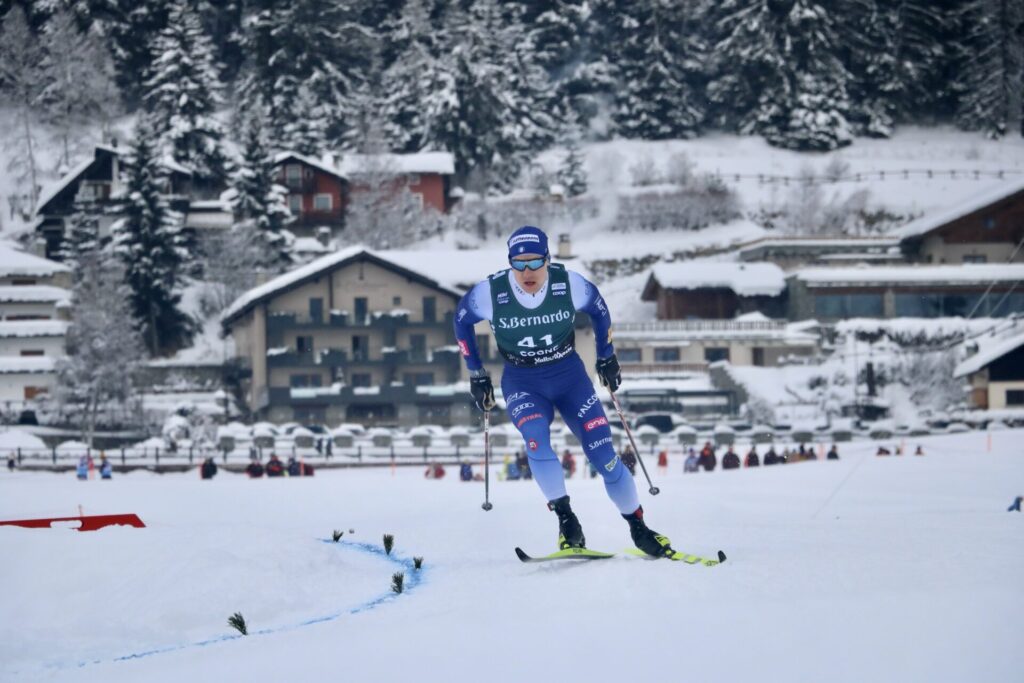 Davide Graz Coppa del mondo di sci di fondo Cogne foto di Nicole Jocollé