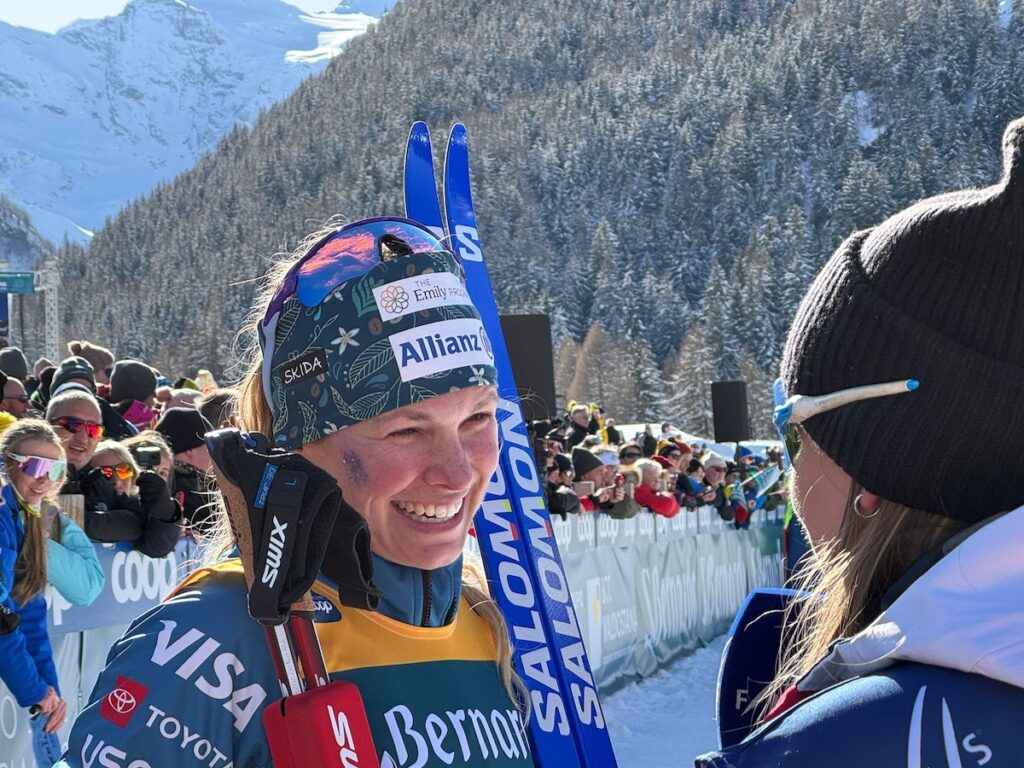 Dopo sei anni Jessie Diggins torna a vincere sulle nevi di Cogne