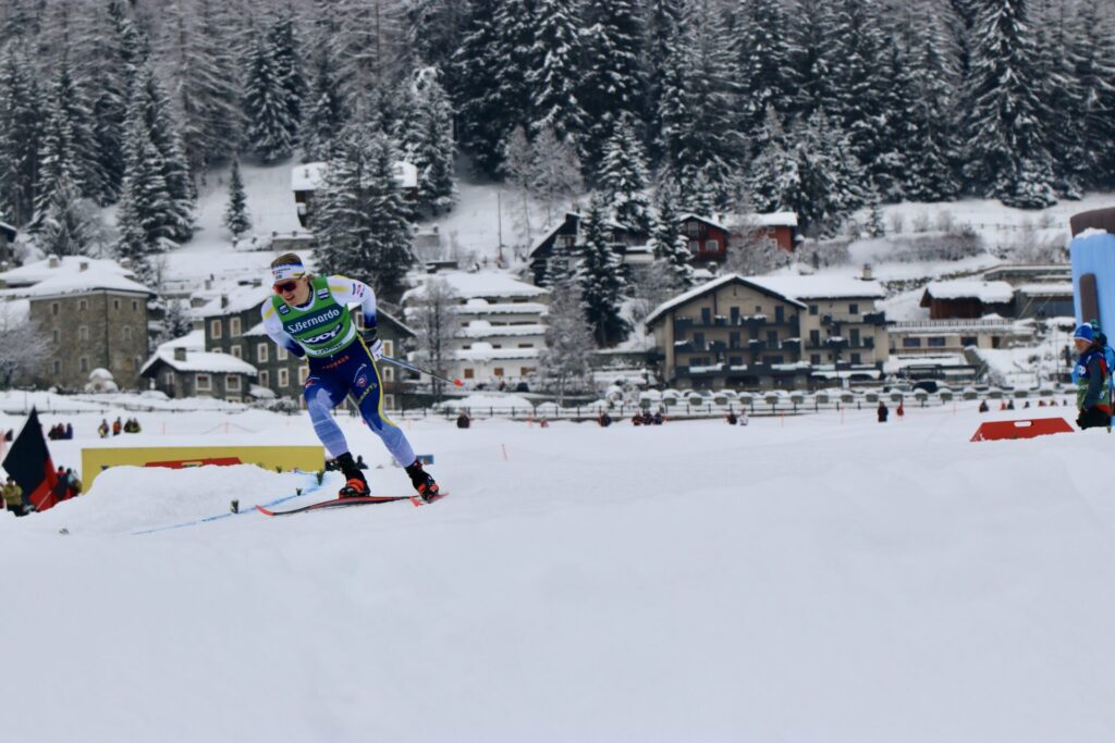 Edvin Anger Coppa del mondo di sci di fondo Cogne foto di Nicole Jocollé