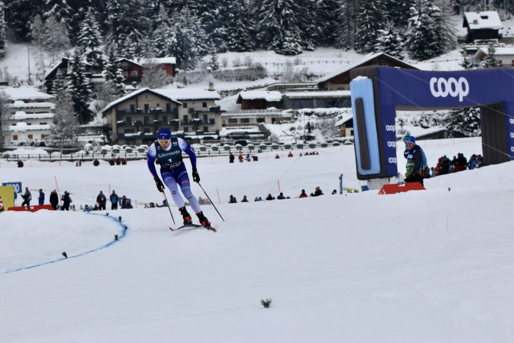 Elia Barp Coppa del mondo di sci di fondo Cogne foto di Nicole Jocollé