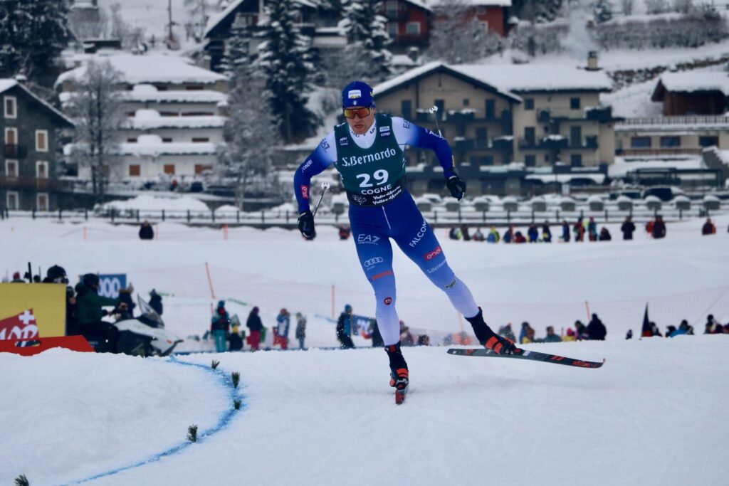 Hellweger Michael Coppa del mondo di sci di fondo Cogne foto di Nicole Jocollé JPG