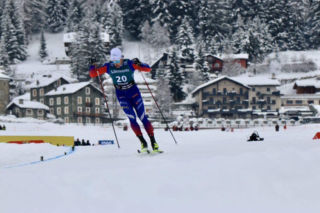 Lucas Chanavat Coppa del mondo di sci di fondo Cogne foto di Nicole Jocollé