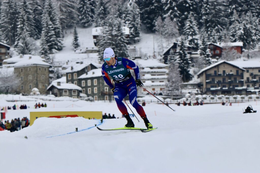 Lucas Chanavat Coppa del mondo di sci di fondo Cogne foto di Nicole Jocollé