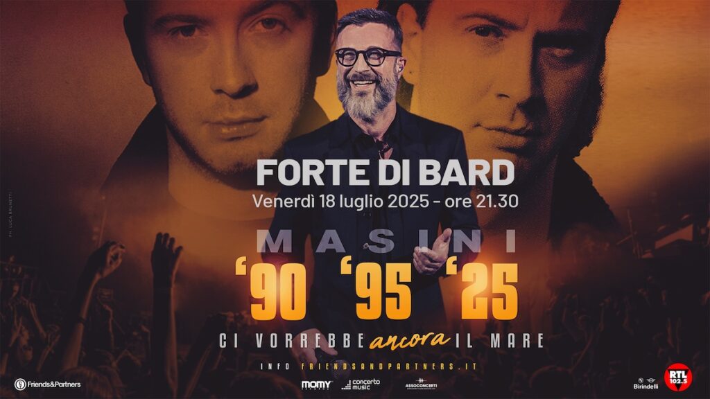 Marco Masini il 18 luglio al Forte di Bard