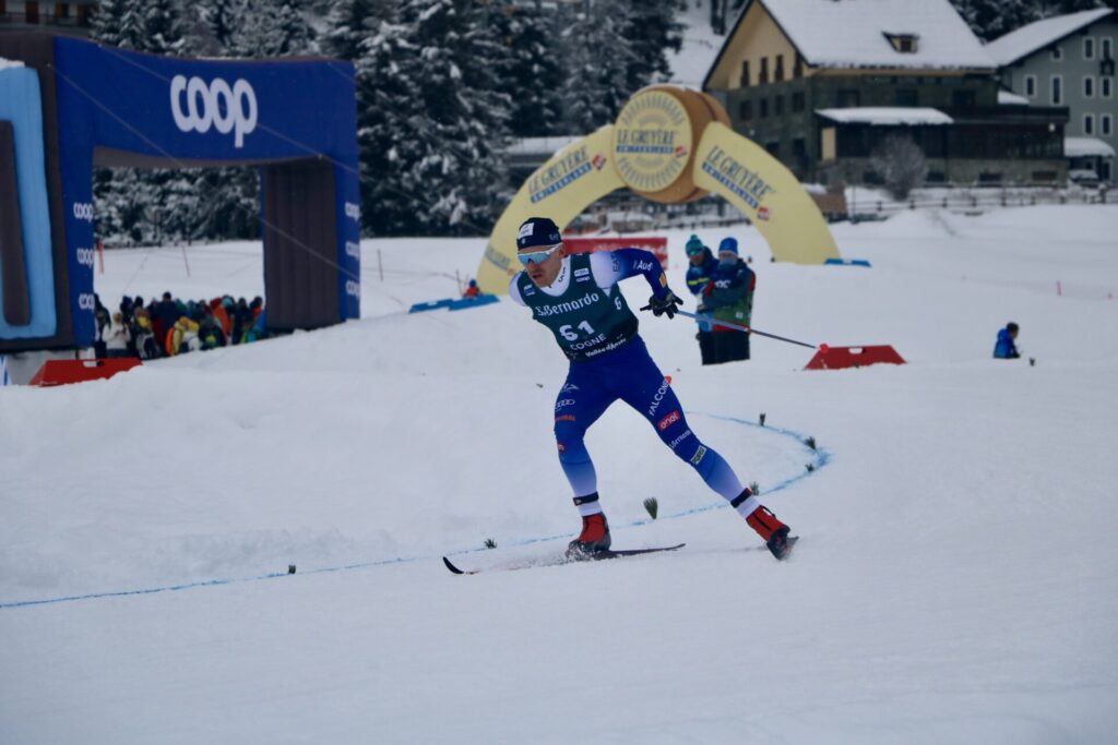 Mikael Abram Coppa del mondo di sci di fondo Cogne foto di Nicole Jocollé