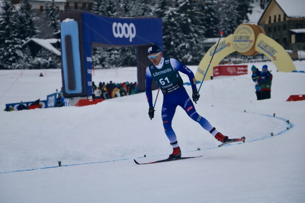 Mikael Abram Coppa del mondo di sci di fondo Cogne foto di Nicole Jocollé