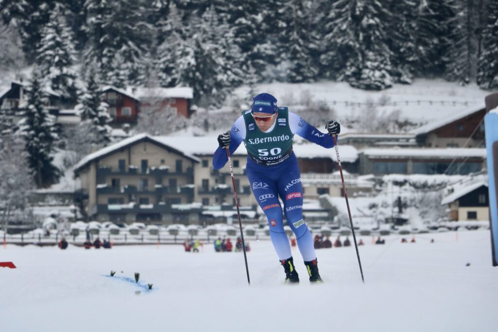 Simone Mocellini Coppa del mondo di sci di fondo Cogne foto di Nicole Jocollé