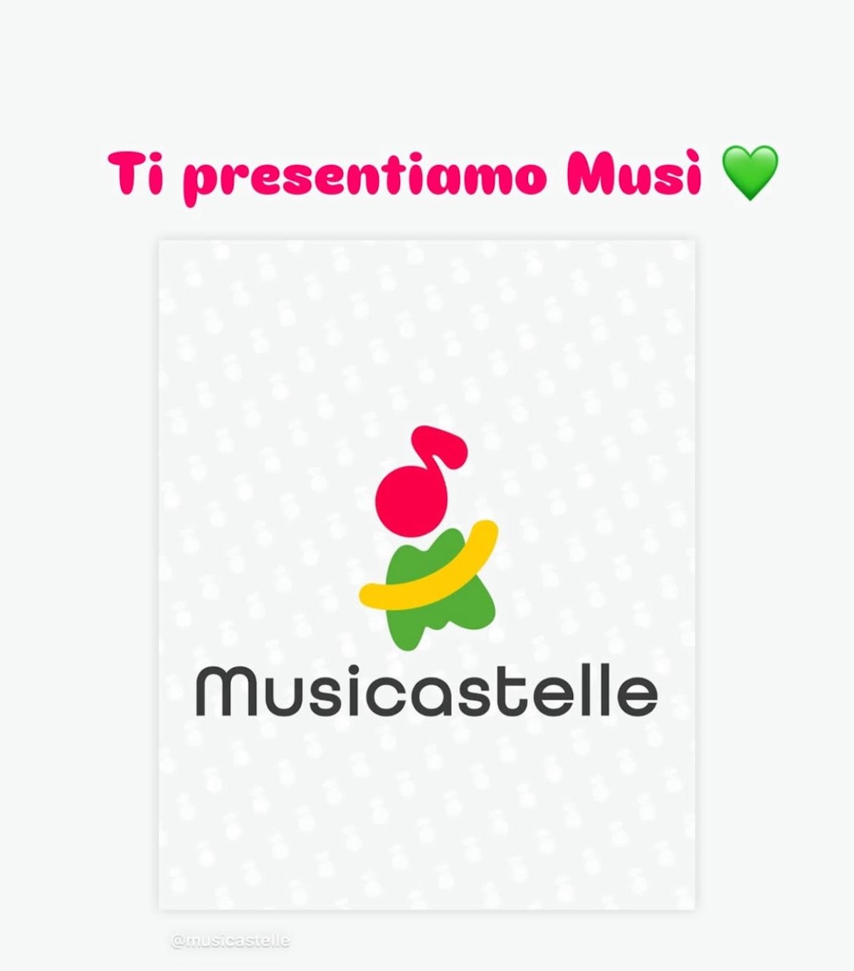 Musì, la nuova mascotte di Musicastelle